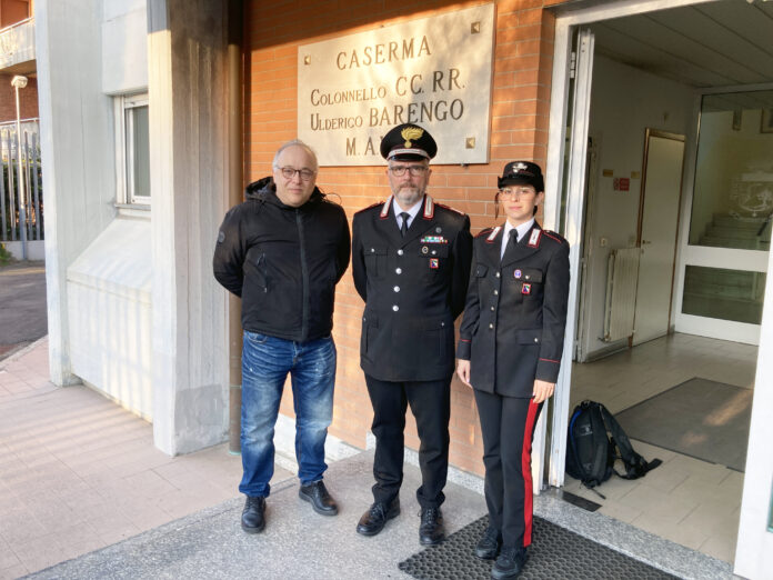 Visita Cavalieri a stazione dei carabinieri di Faenza (RA), con il Comandante Pietro Semidoppio sono state monitorate le camere di sicurezza